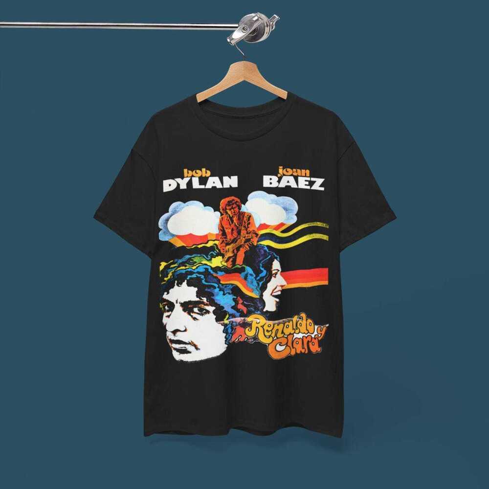 Bob Dylan Joan Baez Tee - Pop Folk - The Beatles The Byrds
